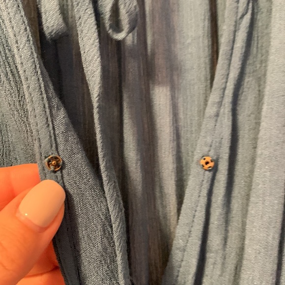 Heartloom summer dress. Small. Blue. Worn once. Cute dress/bathing suit cover. - Picture 6 of 7